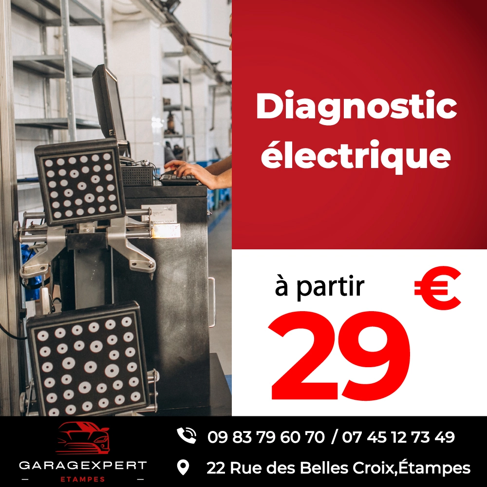Diagnostic électrique à garage expert étampes